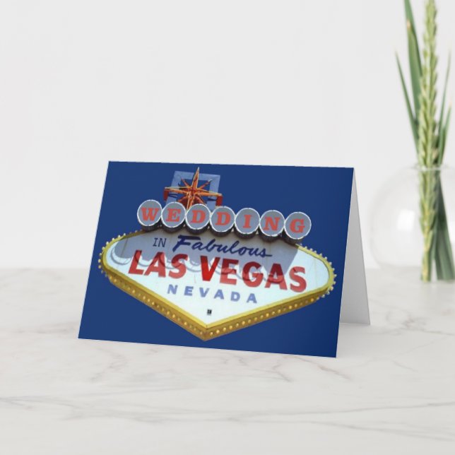 El CASARSE en las tarjetas fabulosas de Las Vegas (Anverso)