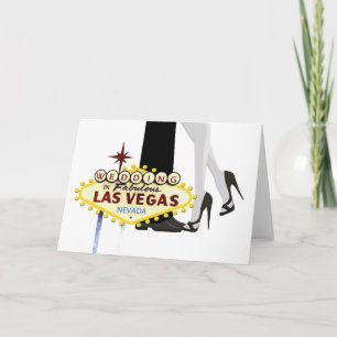 El casarse en tarjeta de la invitación de Las