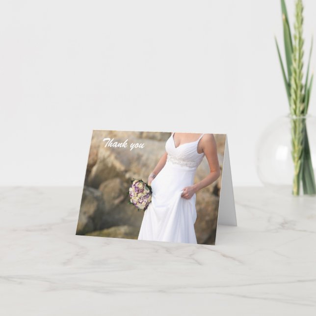 El casarse le agradece tarjeta de nota (Anverso)