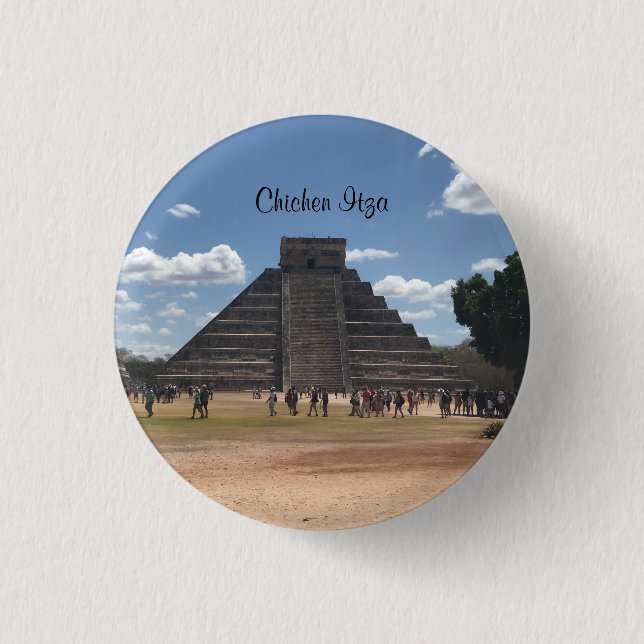 El Castillo - Chichen Itza, México #2 Botón (Anverso)