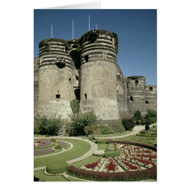 El castillo de Angers, terminado en 1238 (Frente)