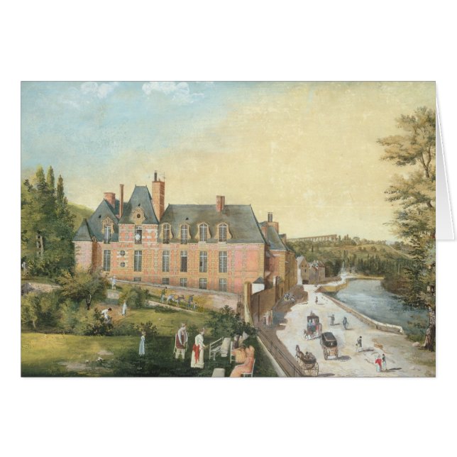 El castillo francés de la Chaussee, Bougival (Anverso (Horizontal))