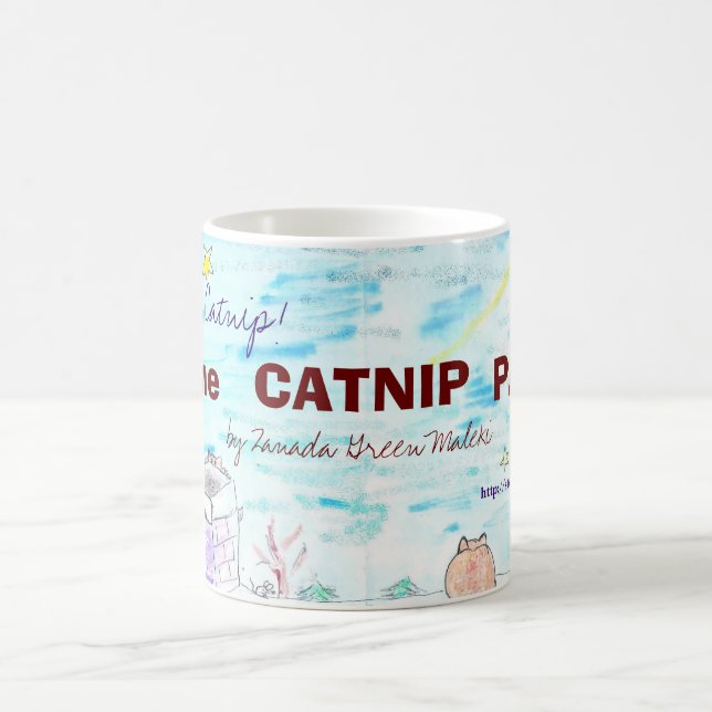 El Catnip empapela la taza (Centro)