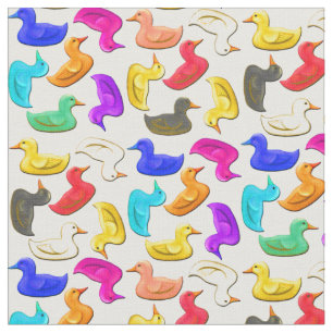 El caucho colorido Ducks la tela