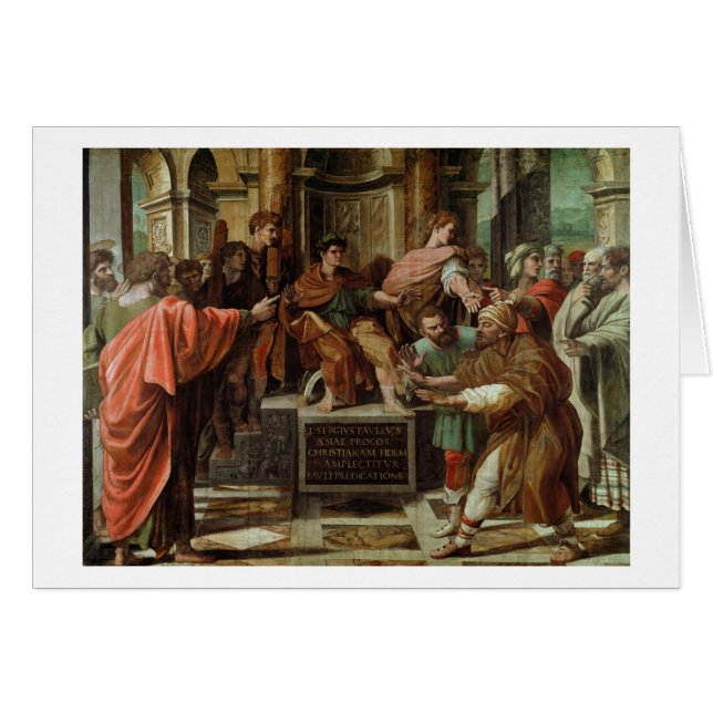 El cegar de Elymas (dibujo animado para el Sistine (Anverso (Horizontal))