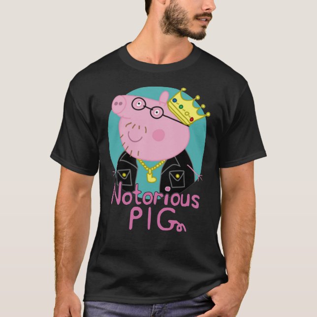 El célebre cerdito PIG huele la camiseta clásica (Anverso)
