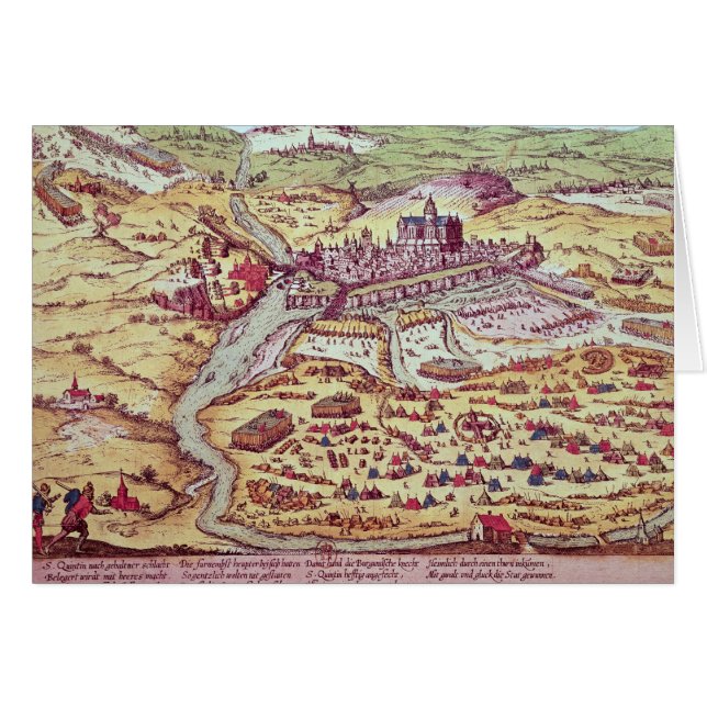 El cerco de St. Quentin, el 27 de julio de 1557 (Anverso (Horizontal))