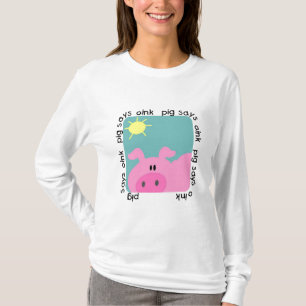El cerdo dice Oink las camisetas y los regalos