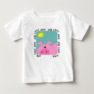 El cerdo dice Oink las camisetas y los regalos