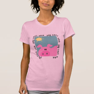 El cerdo dice Oink las camisetas y los regalos