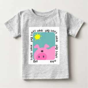 El cerdo dice Oink las camisetas y los regalos