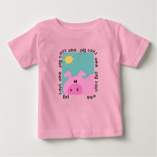El cerdo dice Oink las camisetas y los regalos