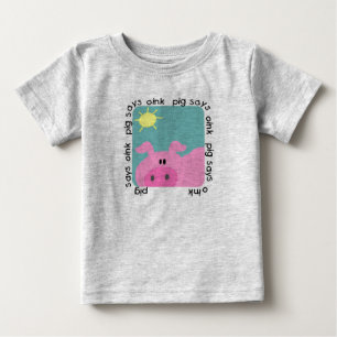 El cerdo dice Oink las camisetas y los regalos