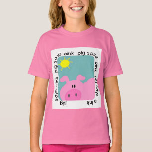 El cerdo dice Oink las camisetas y los regalos