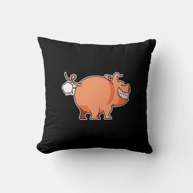 El cerdo Fart almohada (Anverso)