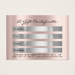 El Certificado de Regalo Impresionante Maquillaje