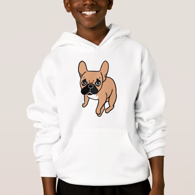 El cervatillo negro lindo Frenchie de la máscara (Anverso)