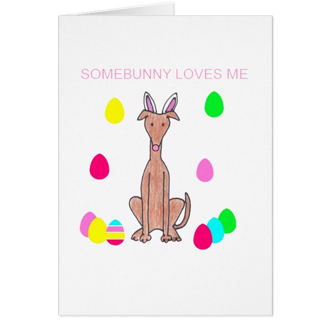 El cervatillo Somebunny del galgo me ama (Frente)