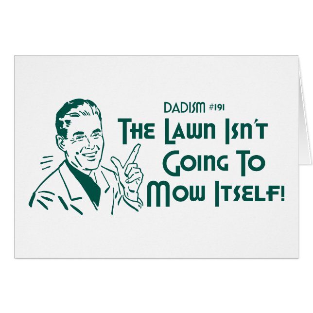 ¡El césped no va a segarse! (Dadism #191) (Anverso (Horizontal))