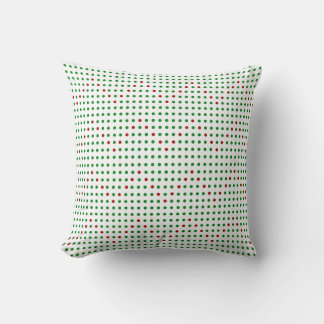 El Chevron Verde Rojo con los almohadas de los Nav