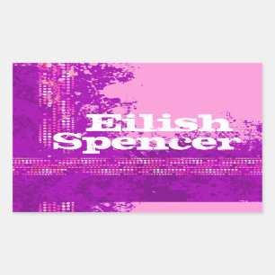 El chica adolescente se divierte la etiqueta