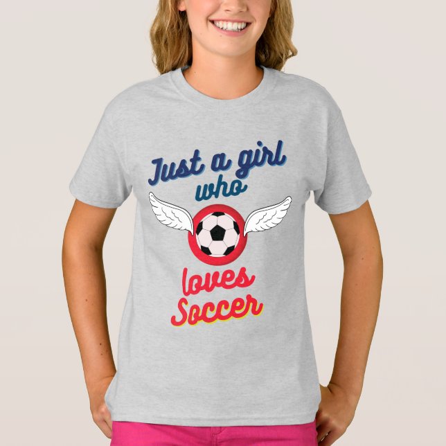 El chica al que le encanta la camiseta de fútbol (Anverso)
