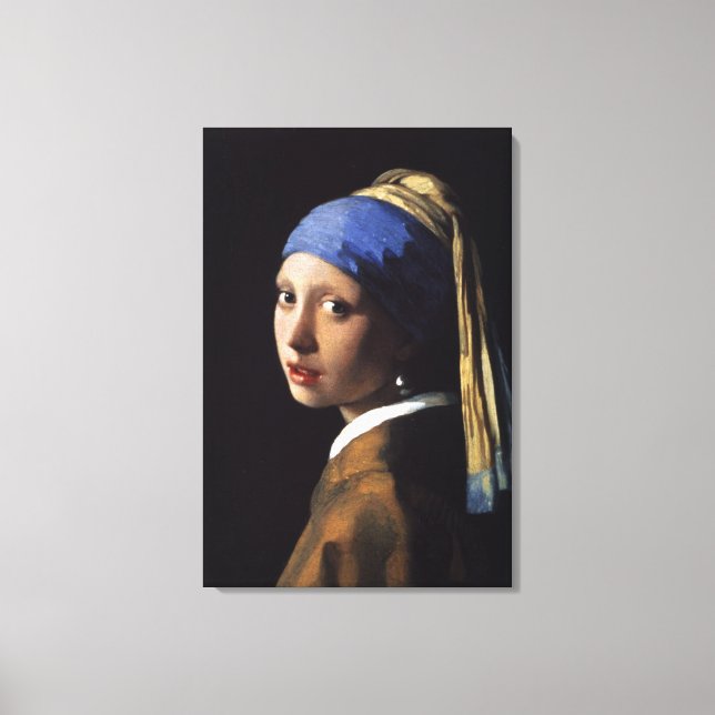 El Chica Con La Perla Earring - Lienzo Envuelto (Anverso)