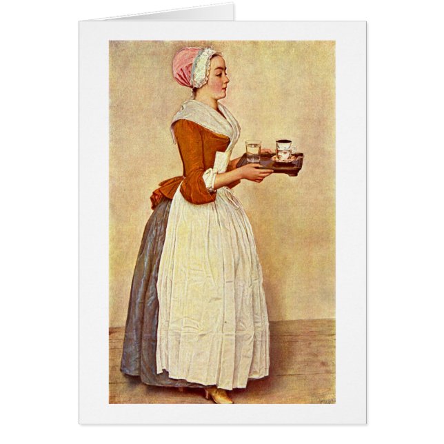 El chica del chocolate de Jean-Etienne Liotard (Frente)