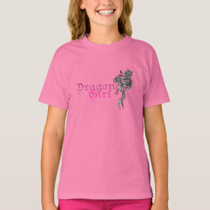 El chica del dragón embroma la camiseta