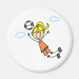 El chica del fútbol presenta el imán