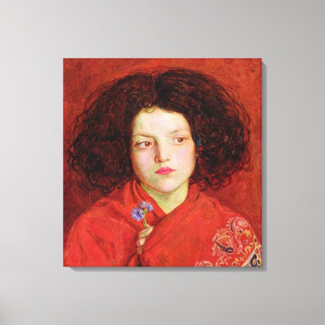 El Chica irlandés, 1860 (aceite sobre lienzo fijad (Anverso)