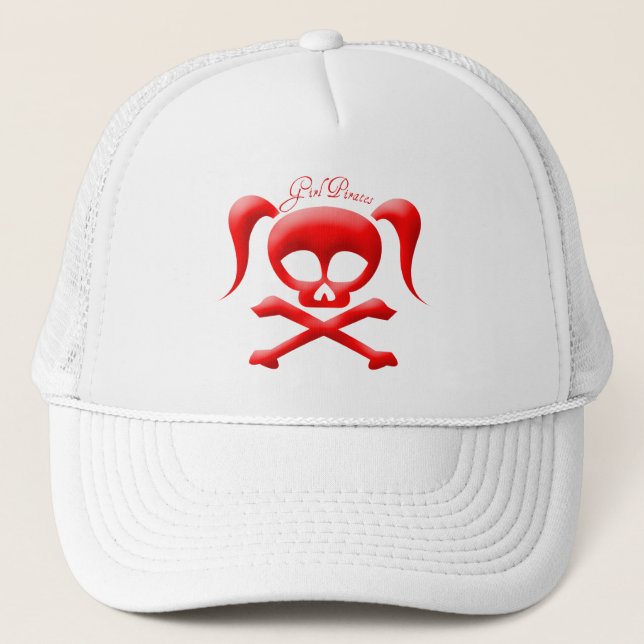 El chica piratea el gorra (Anverso)