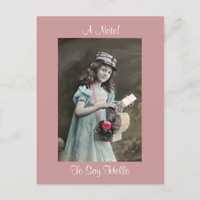 ¡El Chica Victoriano Está Vestido! Postal (Anverso)