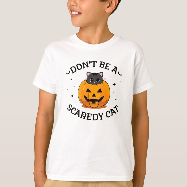El chico no es un gato aterrador / camiseta blanca (Anverso)
