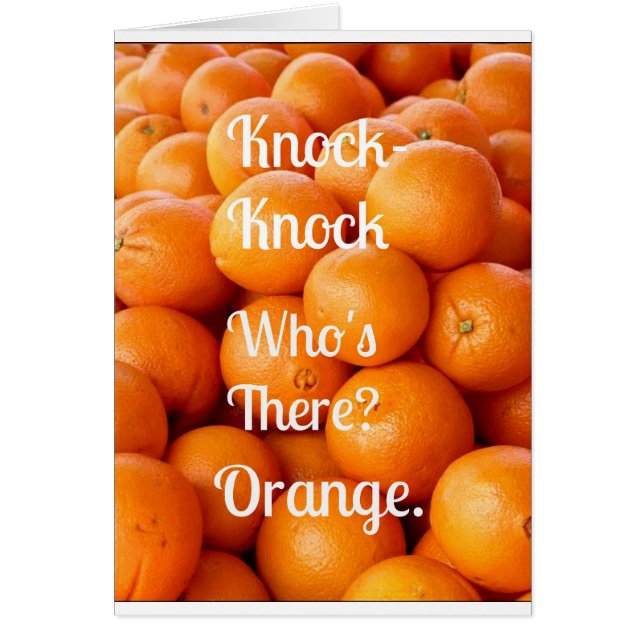 ¿El Chiste naranja Knock-Knock se siente mejor? (Frente)