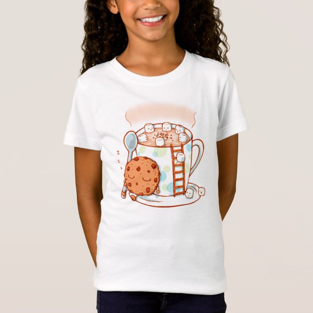 El chocolate caliente embroma la camiseta del (Anverso)