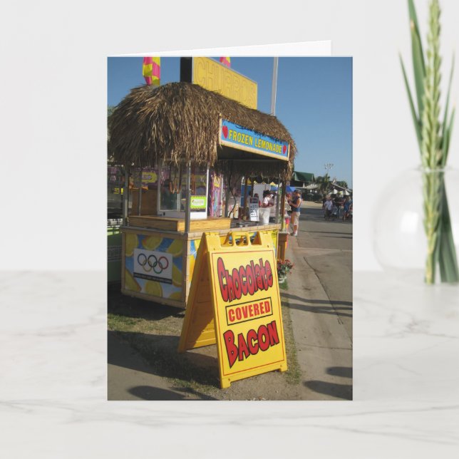 El chocolate cubrió la tarjeta de cumpleaños del (Anverso)