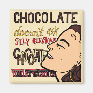 El chocolate entiende el imán divertido del