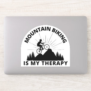 El Ciclismo De Montaña Es Mi Pegatina Terapéutico