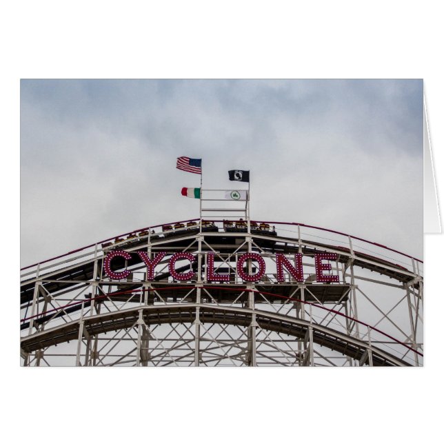 El ciclón en Coney Island, NY (Anverso (Horizontal))