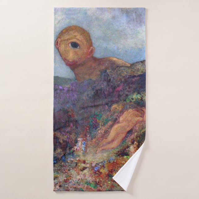 El Cíclope, Redon, 1898-1900 (Toalla de baño)