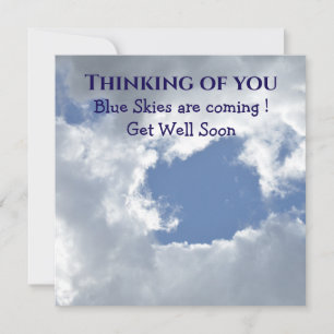 El cielo azul de la tarjeta se recuperará
