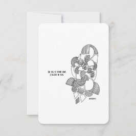 El cielo es el límite, creo en ti - Tarjeta plana