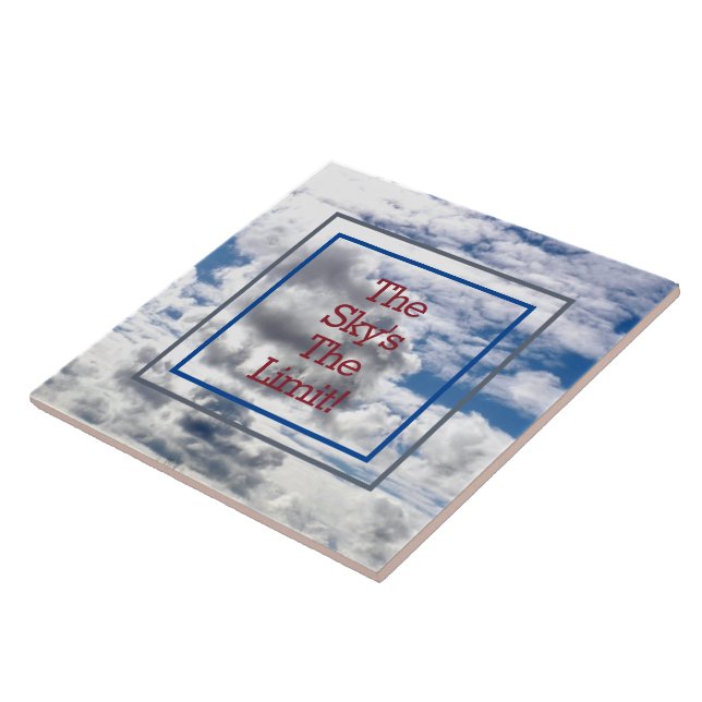 "¡EL CIELO ES EL LÍMITE!" NUBES Y AZULEJOS CERAMIC (Lado)