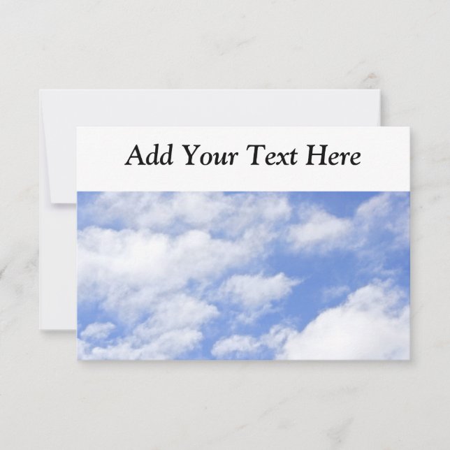 El cielo se nubla la invitación del cielo (Anverso)