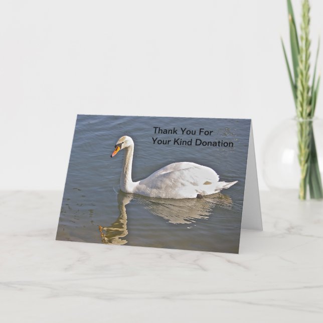 El cisne le agradece por su tarjeta buena de la (Anverso)