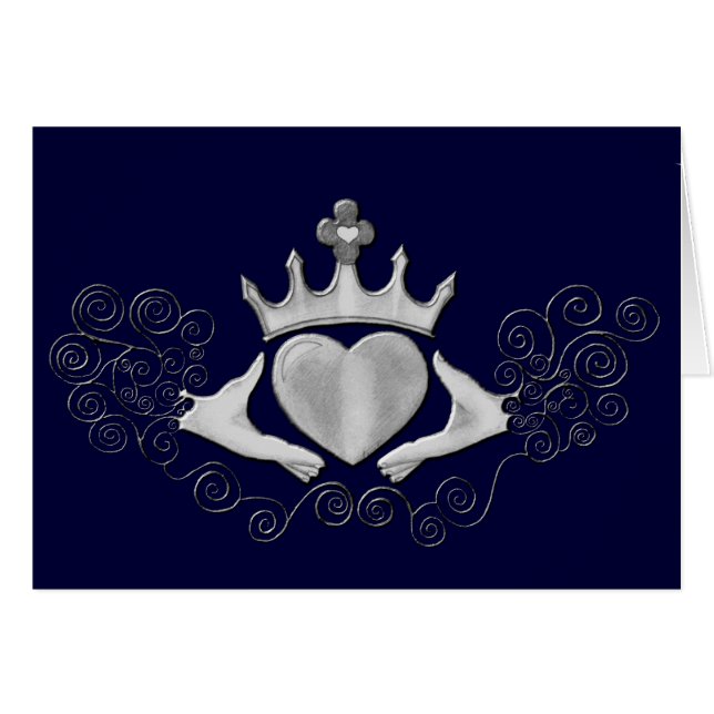 El Claddagh (Plata) (Anverso (Horizontal))
