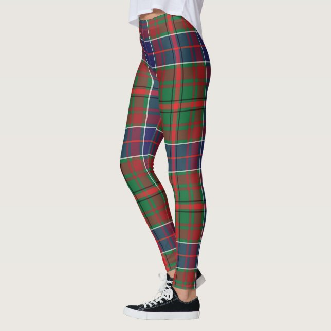 El clan escocés Adam Ancient Tartan Women Leggings (Izquierda)