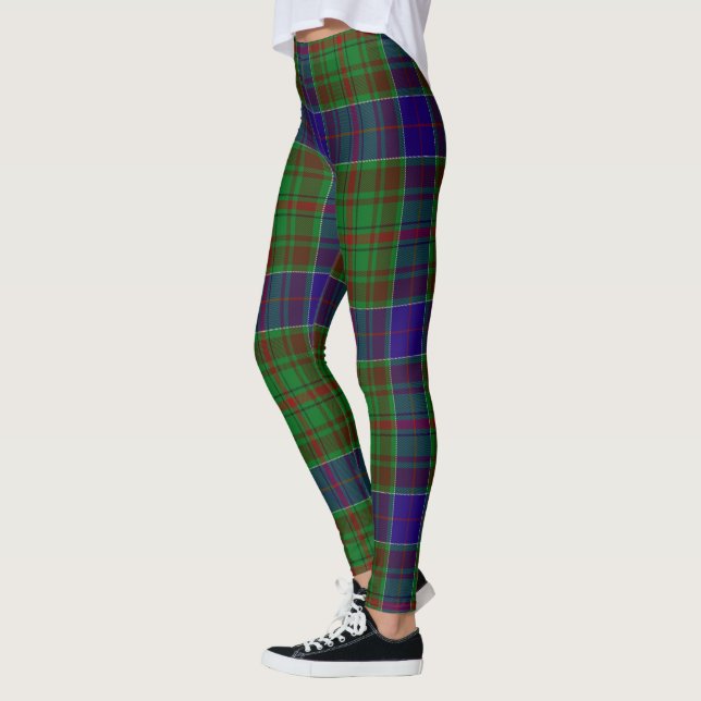 El clan escocés Adam Hunting Tartan Women Leggings (Izquierda)