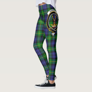 El clan escocés Gordon Escudo Tartan Women Legging